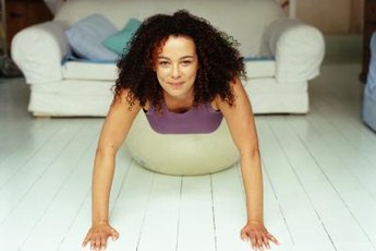 Use a Swiss ball to tone your glutes right in your own living room.