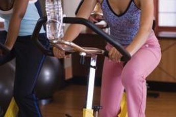 Stationary biking is an effective and challenging cardio workout.