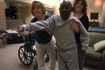 Occupational therapists often teach skills using hands-on techniques.