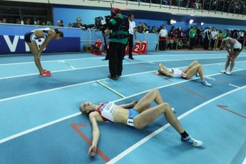 Extensive exertion affects extreme exhaustion.