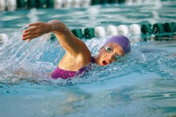 Swimming laps may slow down the aging process.
