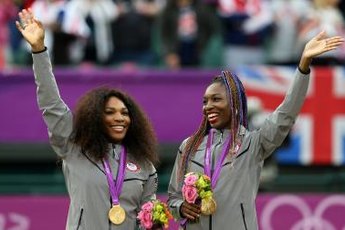 Serena and Venus Williams won a gold medal at the 2012 London Olympics for women's doubles.