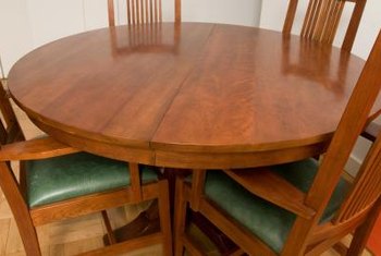 Brown Varnished Wood Kitchen Table Countertops use a wood lacquer for a thick finish