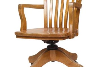 Brown Varnished Wood Chair refinishing an oak office chair restores its original beauty