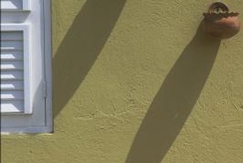 stucco wall pots hang ceramic well go