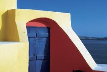Door Color For A Yellow House Home Guides Sf Gate An Orange Yellow House With A Blue Door Provides Contrast