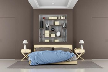 What Color Bed Set Goes With A Brown Bedroom Wall Home Guides Lighter Color Bedding Balances A Bedroom With Brown Walls