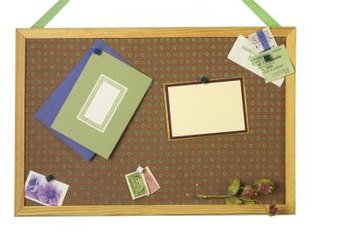 How To Decorate A Cute Bulletin Board With Fabric Ribbons Home