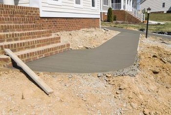 How to Pour a Level Concrete Pad on Unlevel Ground  Home 