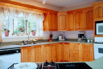 How To Paint Fake Woodgrain Kitchen Cabinets Home Guides Sf Gate