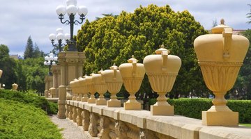 A pathway on the Stanford University campus