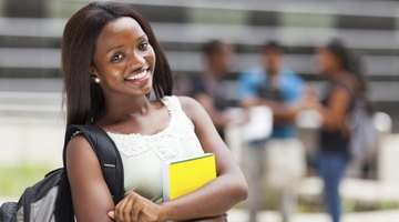 Smiling student on campus.