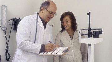 A medical doctor and his patient.