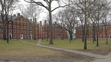 The Harvard Yard in Massachusetts