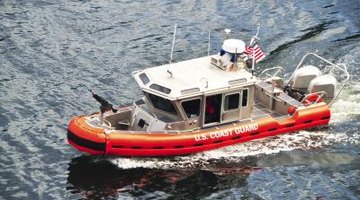 U.S. Coast Guard boat on water.