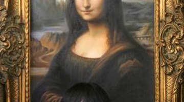Ask kids how many instances of sfumato and chiaroscuro they can spot in the painting.