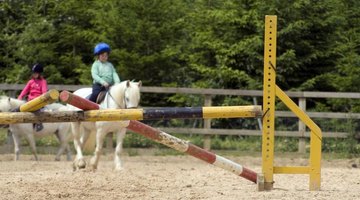 Children are learning how to ride.