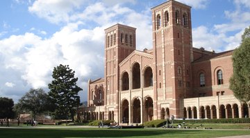 Royce Hall, one of the original four buildings, inspired by Basilica of Sant'Ambrogio