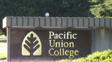 Entrance sign on the campus of Pacific Union College