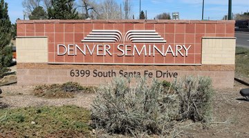 The sign at the seminary entrance.