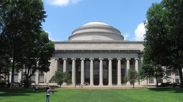 MIT's Building 10 and Great Dome overlooking Killian Court