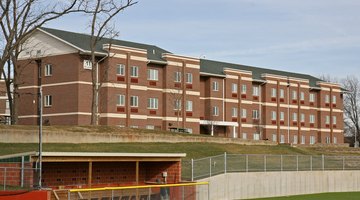 Opened in 2007, Thompson Hall is the second-newest residence hall on campus. The south side of the residence hall overlooks the athletics field.