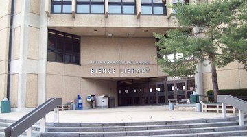 Bierce Library, the main campus library.