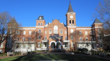  This is the main building at Converse College, now known as Wilson Hall.  It was originally built in 1889, then rebuilt in 1892 after a fire.