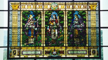 The Alderson Stained Glass Window (1910), Burbick Hall, Alderson Broaddus University (Originally: Old Main Building, Alderson Academy and Junior College)