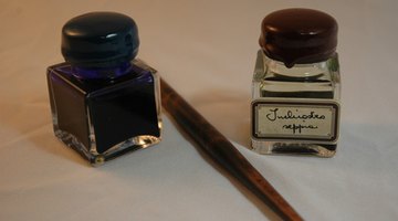 There are a variety of ingredients in different pen ink.