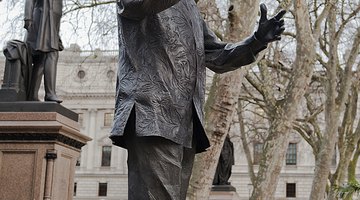 Statue of Nelson Mandela.