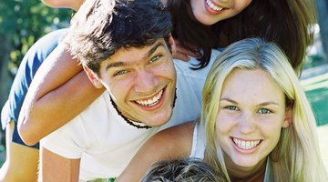 Physical education provides an opportunity for laughing and interacting with others.