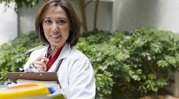 doctor holding books and folders