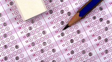 Standardized test with pencil