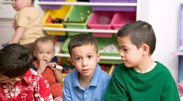Kindergarteners improve oral language skills by interacting with peers.