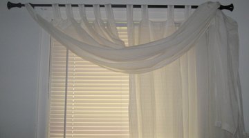 Use your existing curtain as a valance to decorate in a pinch.