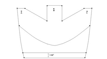 Gently fold the points together and staple.