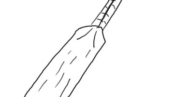 cricket bat clipart outline