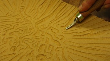 Linoleum is easily carved, but not very durable.