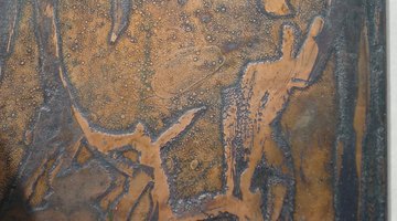 An etched copper intaglio plate.