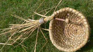 Straw going through the guide.