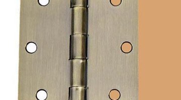 Use the hinge as a template to make a shim