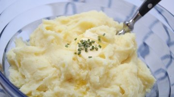 Skins should be removed from mashed potatoes.