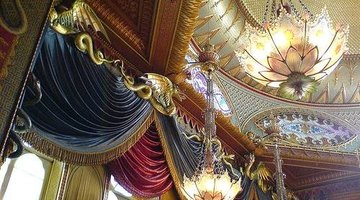 Velvet curtains
