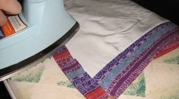 Double fold being ironed