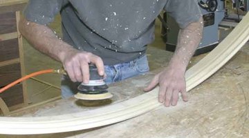 Sanding baseboards