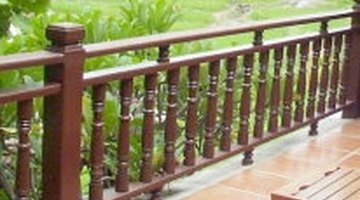 A more ornate and custom wood railing