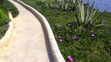 Rock pathways add beauty and definition to your riverfront property.