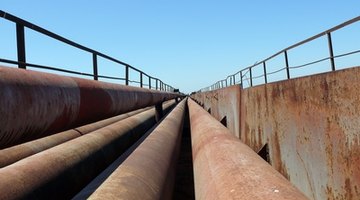 Steel pipe has published flow-pressure data available for calculations.