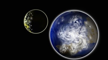 Earth's rotation causes swirls.